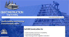 Desktop Screenshot of gmconstruction.co.za